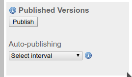 publish button